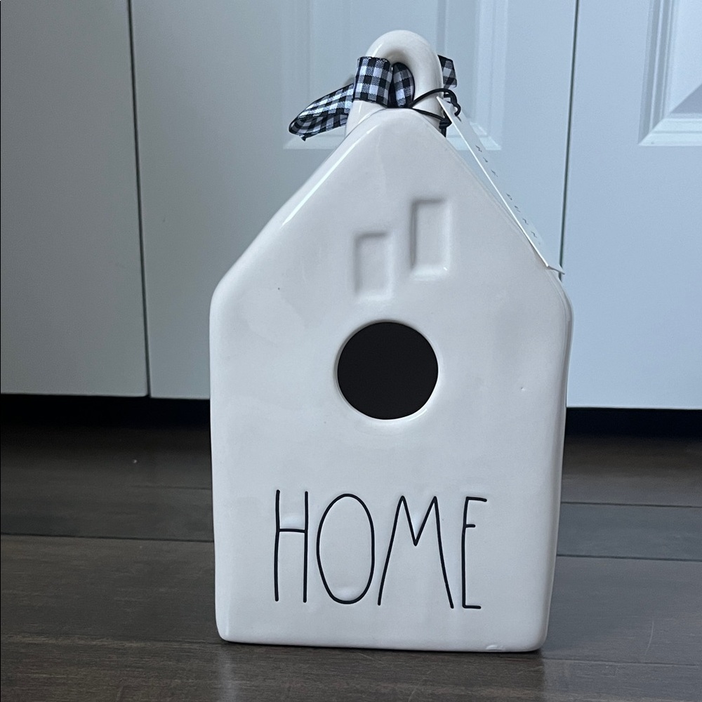 Rae Dunn White Home Birdhouse Decor